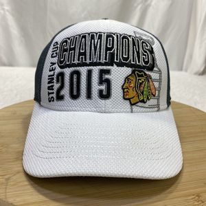 Chicago Blackhawks Hat 2015 Stanley Cup Champions Reebok Center Ice Men's